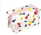 Cute makeup bag, transparent portable makeup bag, waterproof toiletries storage bag, large capacity pen bag (Colorful flowers)...