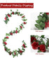 Syhood Artificial Rose Garlands Rose Vines Leaves Banners Hanging Fake Floral Garland Flower Vine for Wedding Arch Ceremony Home Garden Outdoor Pa...