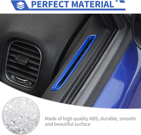 Door Air Conditioner Vent Panel Trim Cover Interior Accessories Compatible with Dodge Charger 2011-2023,Blue......