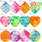 Fidget Toys for Kids Sensory Toys Party Favors 12 Pcs Mini Pop Keychain Its Autism Toddler Toys 3 Shape Stress Relief Kids Toys Fidgets for Boys G...