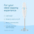 Milk Frother Hand Mixer, Stainless Steel Electric Matcha Whisk, Handheld Mixer for Coffee, Greens, Protein & More, Battery Operated, Easy to Clean...