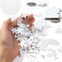 6 Sets Sublimation Puzzle Blanks in Rectangle Heart, Blank Sublimation A5 Jigsaw Puzzle for Kids, Sublimation Blanks Products for Heat Press DIY C...