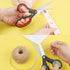 Left-Handed Scissors, 8-Inch Left-Handed Scissors with Soft Grip for Home, School, Office, Sewing Fabric, Red/Blue, Pack of 2...