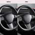 Steering Wheel Wrap Kit Sticker,for Tesla Model 3 / Y,Steering Wheel Protector Decoration Accessories (Black)...