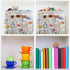 Herbal Wildflowers Storage Basket 1pc, Large Collapsible Toys Clothes Organizer, Durable Canvas Storage Bin with Handle for Shelves Closet Laundry...