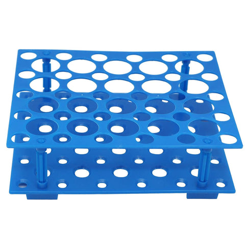 Centrifuge Tube Rack,2 Pieces Detachable Test Tube Rack Holder 50-Well Plastic Stand for 15ml 50ml Tube...