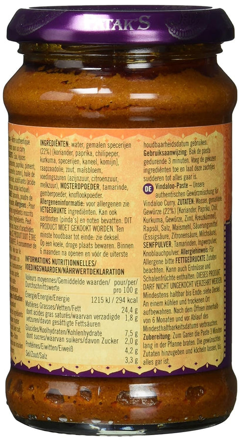 PATAKS Paste Curry Vindaloo, 10 oz...