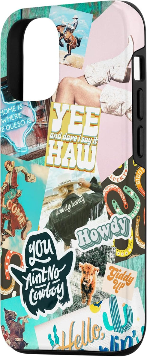 iPhone 12/12 Pro Western Cowgirls Howdy Giddy-up Boho Aesthetics Country Chic Case...