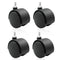 4 Pack 2 Inch Caster Wheel Replacement, M8 Office Chair Caster Wheel, Universal Standard Size Furniture Wheel Without Locking Braking Threaded Scr...