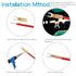 150pcs Nylon Insulated Heat Shrink Fork Connector Wire Electrical Crimp Fork Terminal Connector (12-10AWG,14-16AWG,18-22AWG)...
