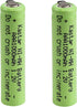 Kastar 2-Pack 1.2V Ni-MH AAA 1000mAh Rechargeable Battery w/Tabs Compatible with Electric Razors Toothbrushe High power Static Applications (Telec...