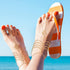 4 Pairs Barefoot Sandals Foot Jewelry Beach Summer Tassels Anklet Chain Bracelet Wedding Multi Chain Boho Coin Anklet Bracelet for Women Girl Acce...