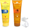 GoPong Sunscreen Flask 2 Pack (16 oz Total) - Hidden Alcohol Travel Flasks - 2 Secret Liquor Containers for Beaches, Cruises, and Sports Events...