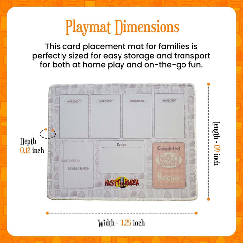 Hasty Baker Premium Playmat for The Family Card Game, 2-6 Players...