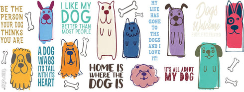 Tervis Dog Sayings Made in USA Double Walled Insulated Tumbler Travel Cup Keeps Drinks Cold & Hot, 16oz Mug, Classic...