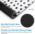 Polka Dots Square Mouse Pad Boho,White Small Mouse Pads for Desk Wireless Mouse,Stitched Edge Mousepad Non-Slip Rubber Base Gaming Mouse Mat for C...