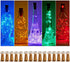 SmilingTown Wine Bottle Cork Lights 15Pack 10 LED 40 Inches Battery Operated Silver Wire Liquor Bottle Fairy Mini String Lights for Party Christma...