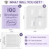 Winsing 100 Envelopes Money Saving Challenge Binder - A5 Budget Binder Savings Challenges Book With Cash Envelopes & Laminated Tracker To Save $5,...