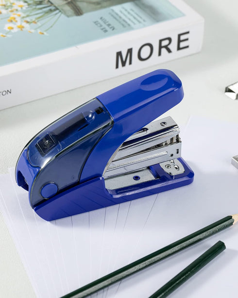 Effortless Standard Stapler Set, 20 Sheet Capacity, Half Strip, Built-in Staples Storage, Holds 1/4" Staples, Includes 1000 Staples and A Staple R...