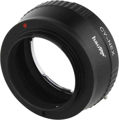 Haoge Lens Mount Adapter for Contax Yashica C/Y CY Mount Lens to Sony E Mount NEX Camera as a3000 a3500 a5000 a5100 a6000 a6400 a6500 A7 A7R A7S A...