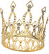 JANOU Crown Tiara Cake Topper Crystal Children Hair Ornaments for Wedding Birthday Baby Shower Party Cake Decoration (Gold)...