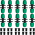 Drip Irrigation Fittings, 10 Pcs Lock Barbed Tee for 1/2 to 1/4 Inch Vinyl Tubing, Drip Line Parts 6-Way Tees Irrigation Connectors for Drip Sprin...
