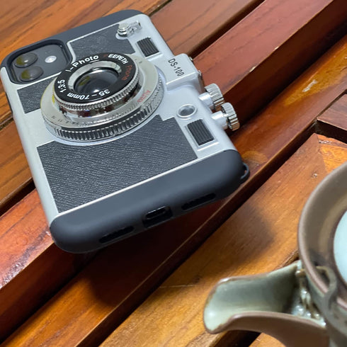 New Emily in Paris Phone Case, Vintage Camera Design for iPhone 11/12/13 Pro Max, with Long Anti-Lost Lanyard...