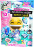 3D Sticker Maker Kit for Girls and Boys, DIY Arts and Crafts Fun for Ages 6+, Creative Toy Gift Set Includes 50+ Custom Refills- Safari Party Pack...