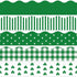 65 Feet St. Patrick's Day Bulletin Board Borders Clover Spot Stripe Plaid Rolled Border Scalloped Border 5 Styles 60 Pieces Bulletin Board Sticker...