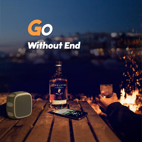 DOSS Waterproof Bluetooth Speaker with Big Sound, 22H Playtime, IP67 Waterproof and Dustproof, Durable Carabiner, Portable Outdoor Speaker with Cl...
