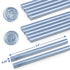 Grey Blue Wax Sealing Sticks, LONBEIIFY 10Pcs 0.43'' Glue Gun Wax Seal Sticks for Wax Seal Stamp, Sealing Wax Sticks for Wedding Invitations, Wine...