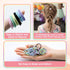 200 pcs hair ties, non-damaging hair elastics with elastic hair ties, girls, and womens hair ties, ponytail tails hair ties, non-metallic bulk hai...