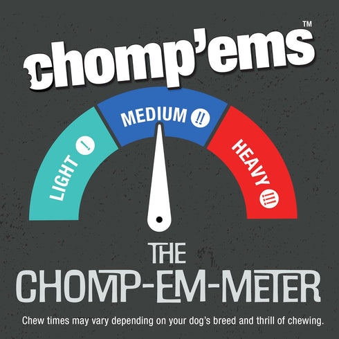 CHOMP 'EMS Ruffin' It 21002 Purehide Dog Chew, 5 oz...