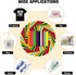 Heat Transfer Vinyl for T-Shirts,12" x 10ft White HTV Vinyl Rolls - Iron on Vinyl Compatible for All Cutting Machine, Easy to Cut & Weed for DIY H...