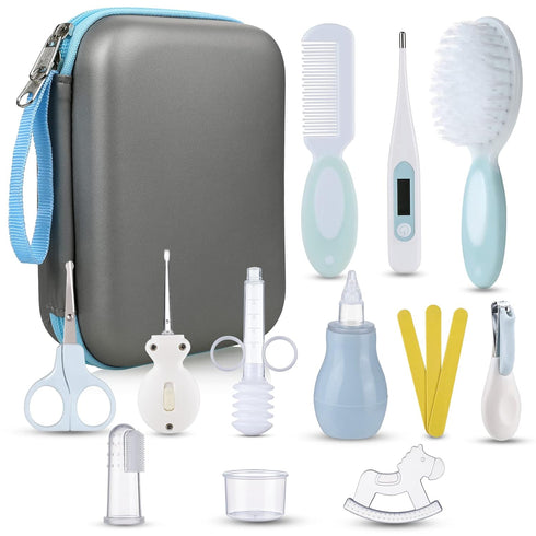 Baby Grooming and Health Kit, Lictin 15 in 1 Safety Care Set, Newborn Nursery Health Care Set with Hair Brush,Comb,Nail Clippers and More for Newb...