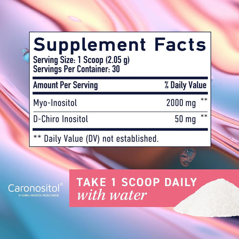 Myo-Inositol & D-Chiro Inositol Powder | Hormone Balance for Women | Ideal 40:1 Ratio | Myo Inositol 2000mg, D Chiro 50mg | Regulate Menstrual Cyc...