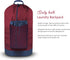 Dalykate Backpack Laundry Bag, Laundry Backpack with Shoulder Straps and Mesh Pocket Durable Nylon Clothes Hamper Bag with Drawstring Closure Red...
