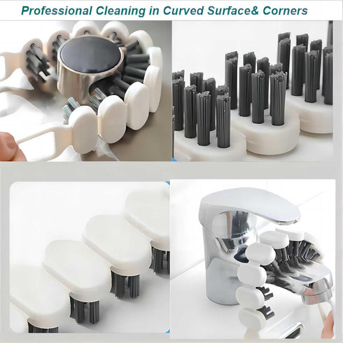 Crevice Cleaning Brush Hard Bristle Grout Cleaner Brush Scrub Brush Toilet Brush Cleaning Tools Cleaning Supplies for Household Use Bathroom Kitch...