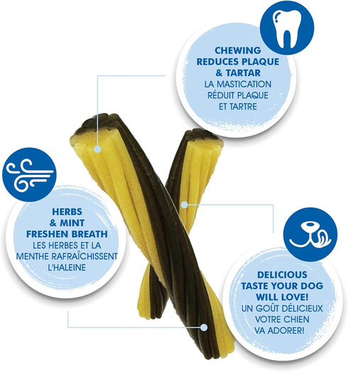 N-Bone FLOSSta Dual Action Dental Chews Mint Flavor, 12-oz bag...