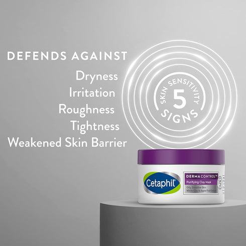 Cetaphil Clay Mask Pro, Dermacontrol Purifying Clay Face Mask with Bentonite Clay for Blackheads and Pores, Designed for Oily, Sensitive Skin, 3 O...