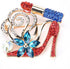 Lip Stick and High Heel Brooch for Women's Fashion Crystal Brooch Pin...