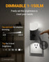 Lyridz Motion Sensor Night Light, LED Night Lights Plug into Wall, 1-150LM Dimmable Night Light Indoor for Hallway, Stairs, Bedroom, Garage, Bathr...