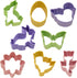 R&M International Mini Easter Cookie Cutters, Butterfly, Egg, Daisy, Duckling, Tulip, 2 Bunnies, Chick, 8-Piece Set...