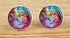Custom Classic Jewelry Tuxedo Shirt Sliver Cufflinks Men's Unique Business Wedding Gifts (Nebula Galaxy Cool)...