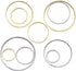 100Pcs Round Earring Beading Hoop Rings,5Sizes Earring Finding Open Bezels Linking Rings Beading Hoop Earrings Pendant for DIY Craft Jewelry Makin...