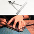 6 Inch Adjustable Lockable Steel Divider Wing Leather Compass with 8 Inch Stainless Steel Ruler?for Woodworking & Leather Craft, Marking & Scribe ...
