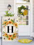 Monogram Letter H Garden Flag Summer Sunflower 12x18 Vertical Double Sided Spring Floral Bee Outside Decorations Small Burlap Family Last Name Ini...