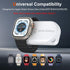 Facbiny Portable Wireless Watch Charger, 1200mAh Keychain Wireless Power Bank with Type A-C Cable, Travel for Apple Watch Series 9/8/7/6/5/4/3/2/S...