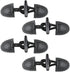 Haidong Sew-On Toggle with Wooden Horn Button Leather Button Black Toggle Button DIY Sewing Button Accessories (Black) -4PCS...