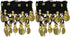 Gadpiparty Costume Jewelry 2pcs Belly Dance Ankle Bracelet with Coins Belly Dance Anklet Jewelry Anklet Chiffon Wrist Cuff for Belly Dance Costume...
